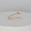 Thumbnail: dainty delicate gold snake ring with pink sapphire