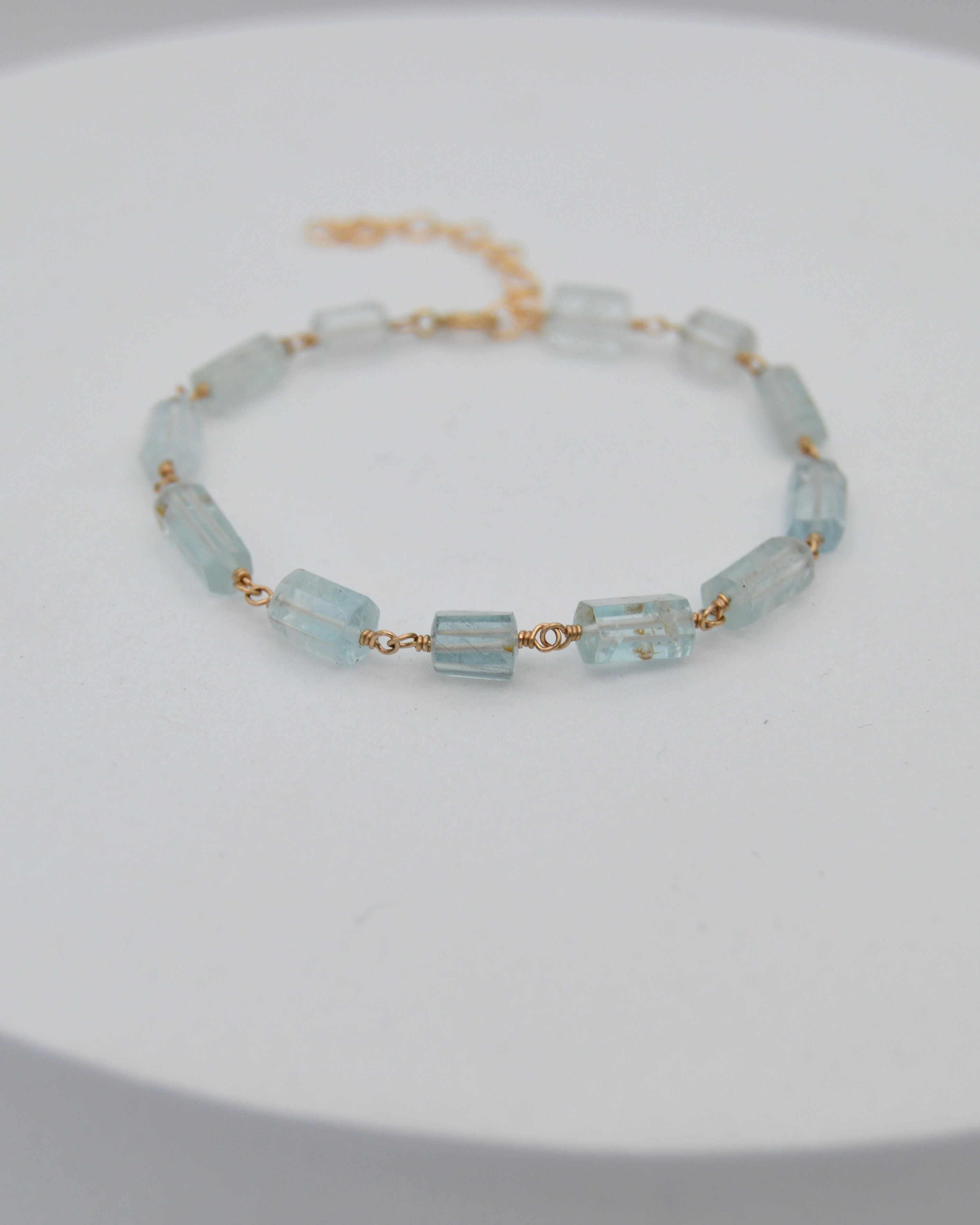 Aquamarine Link Bracelet