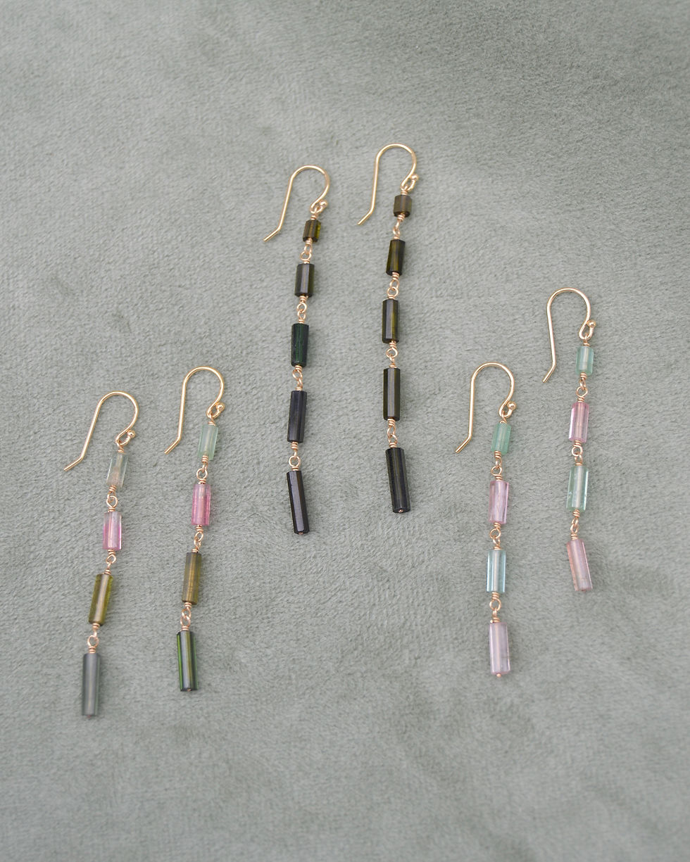Thumbnail: Watermelon Tourmaline Earrings
