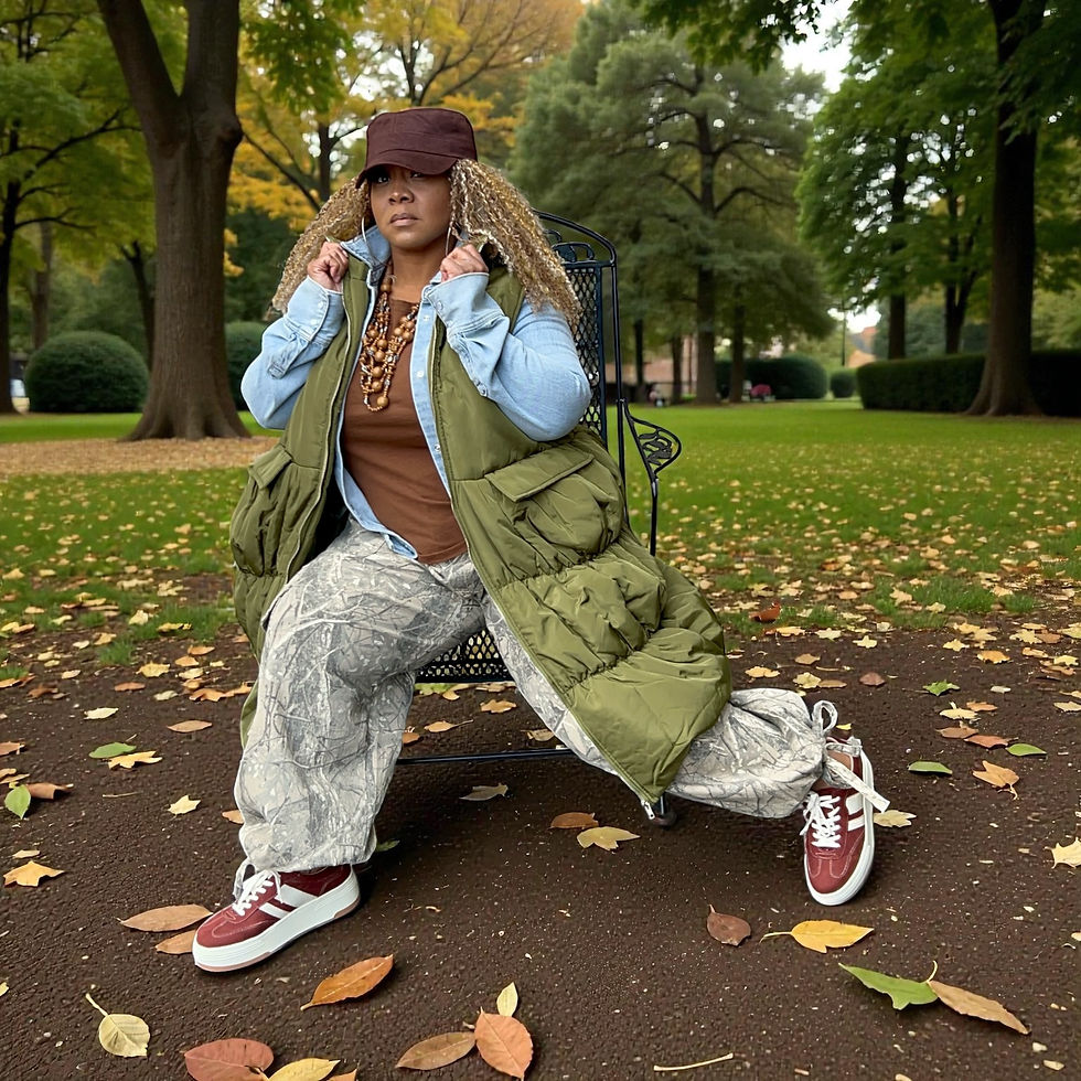 Thumbnail: Army Green Puffer Vest