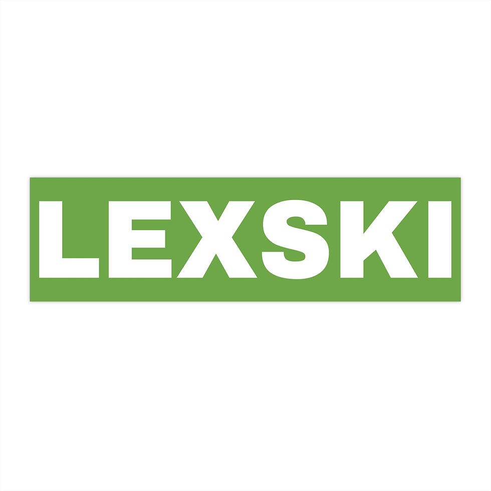 LEXSKI Bumper Sticker