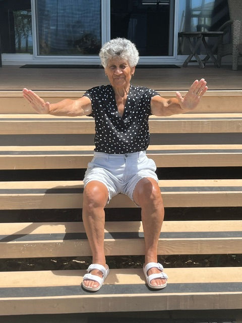 make big arm movements - exercises for Parkinson's