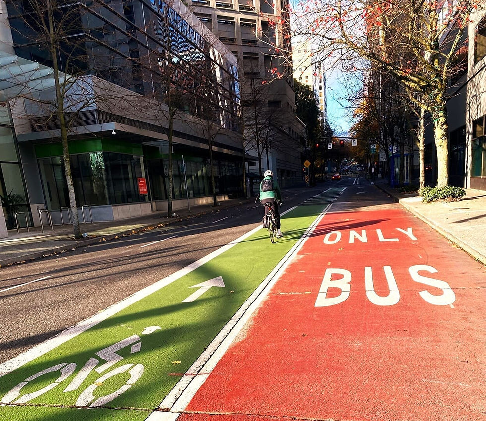 Portland bike lanes