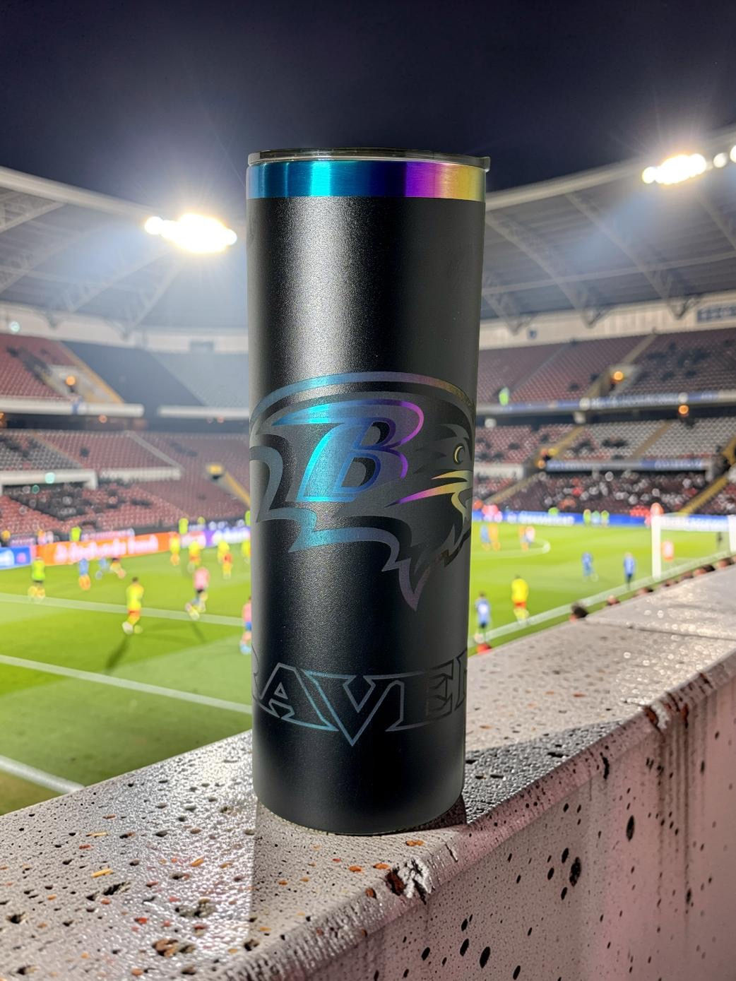 Ravens laser engraved tumbler by Kylia's Korner, LLC