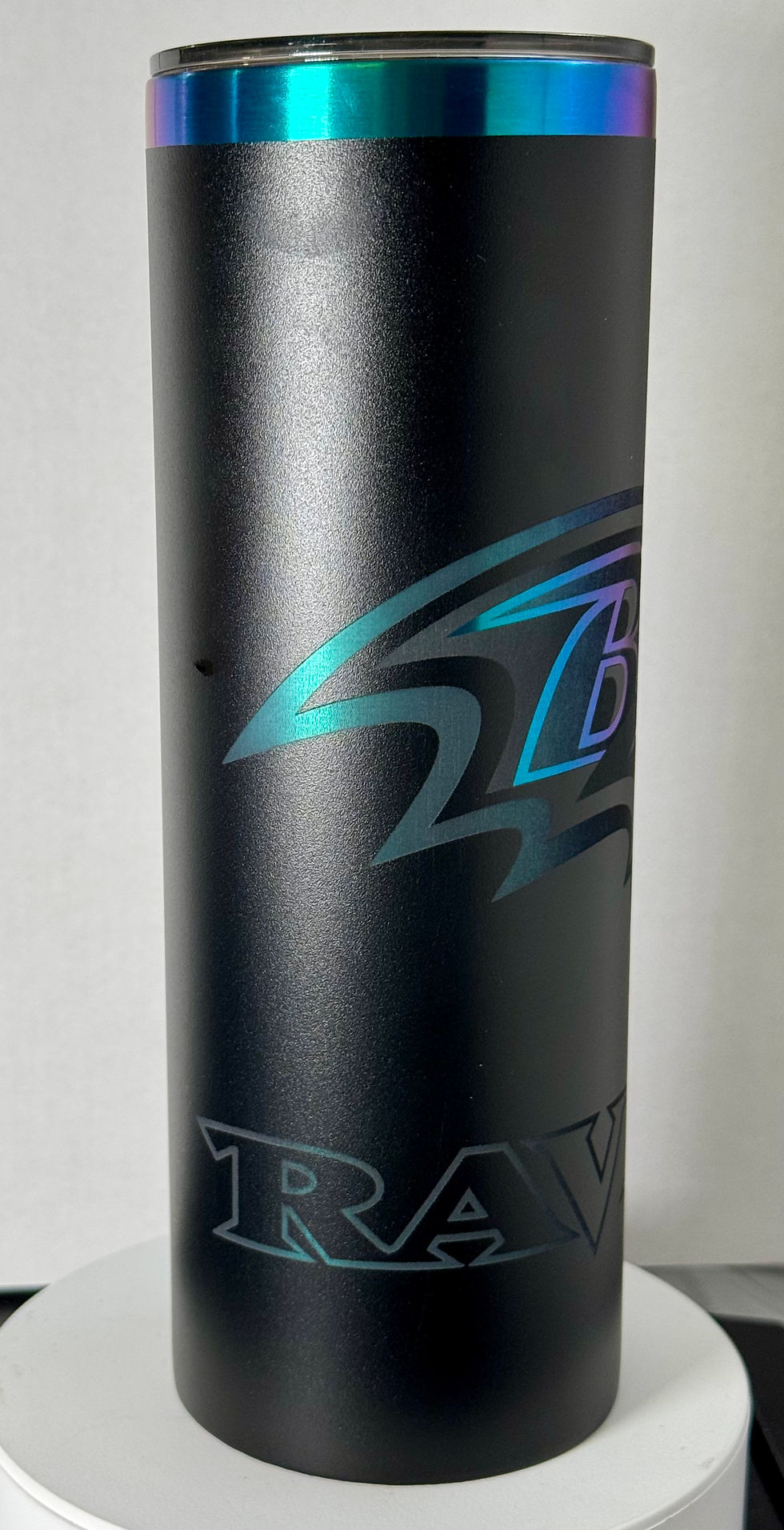 Ravens laser engraved tumbler by Kylia's Korner, LLC