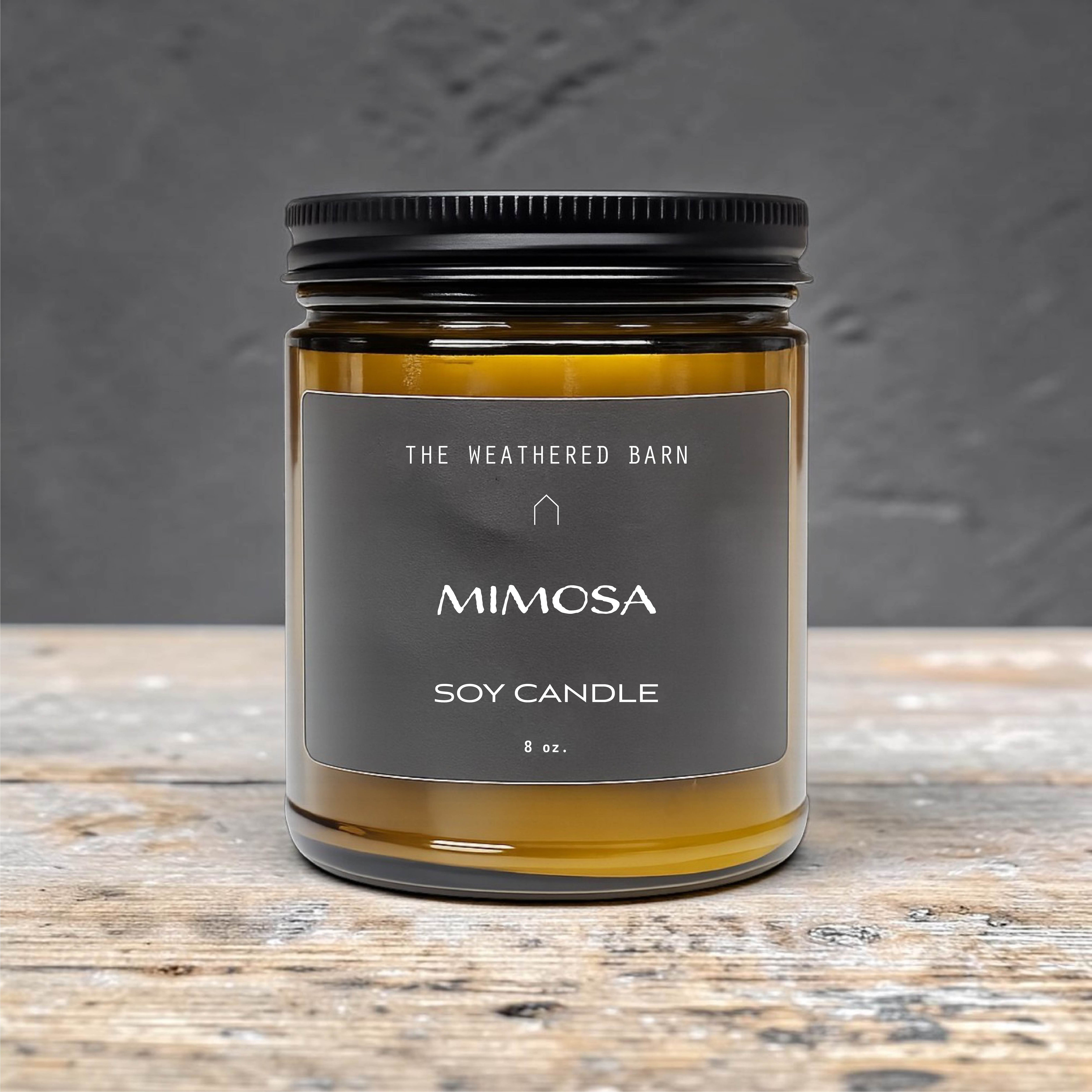 Mimosa Hand- Poured Soy Candle