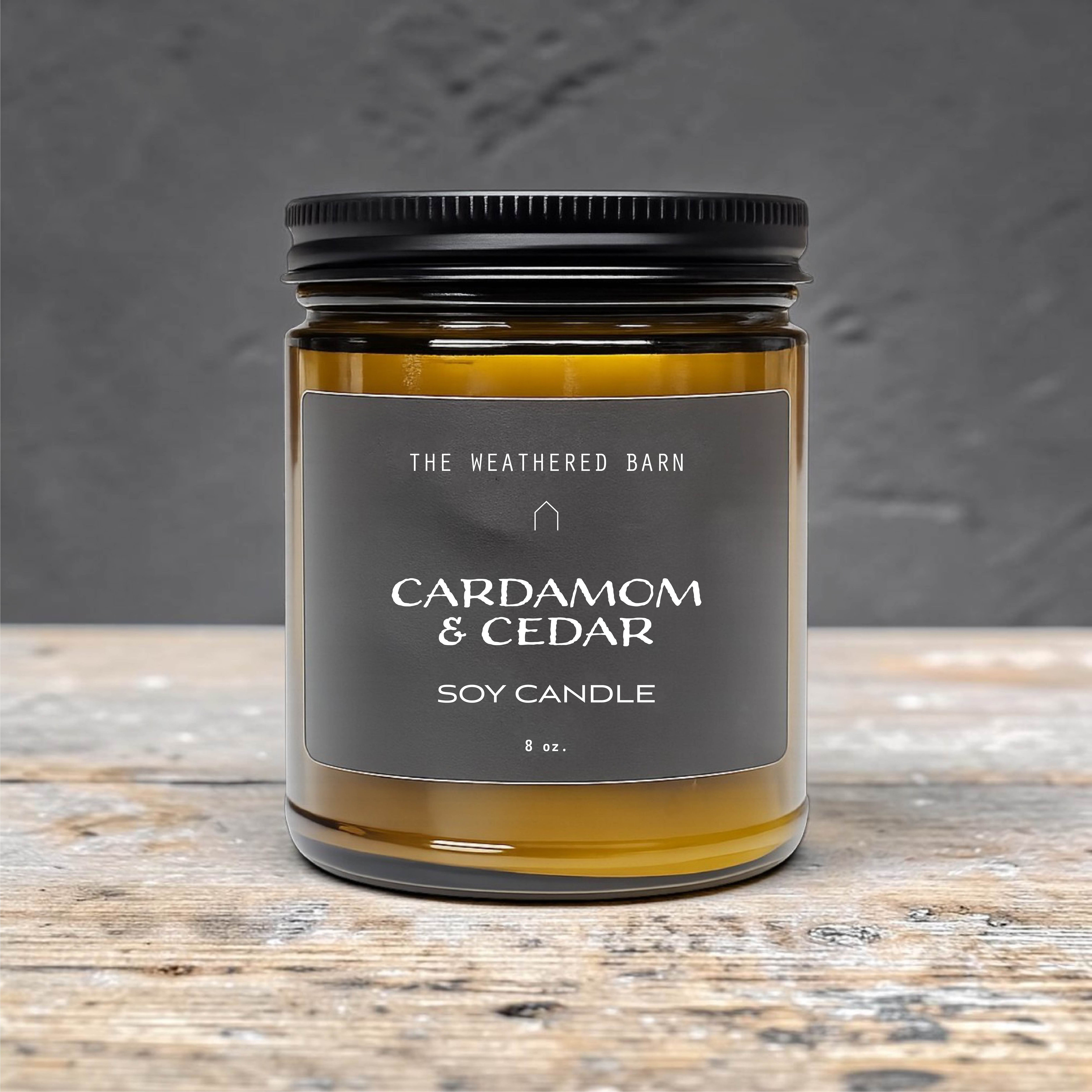 Cardamom & Cedar Hand- Poured Soy Candle