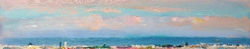 Barcelona I , oil on canvas , 6''x 30''