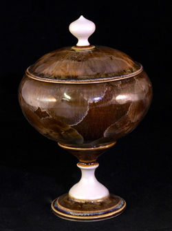 Gold Granite Jar