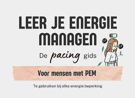Pacing gids leer je energie managen voor mensen met PAIS door Laure Wiggers