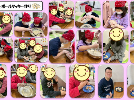 スノーボールクッキ―作り