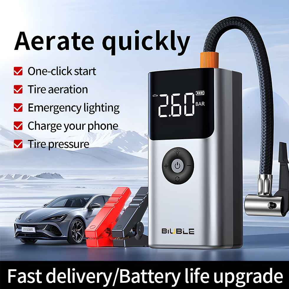 Thumbnail: 4 In 1 2000A Car Jump Starter 150PSI Air Pump 12V Battery Booster for 8.0L Petro