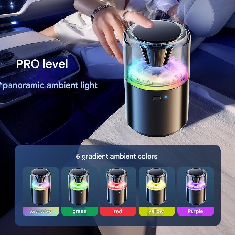 Thumbnail: Car Start-stop 6-color Ambient Light with Built-in Fragrance Diffuser New Long-l