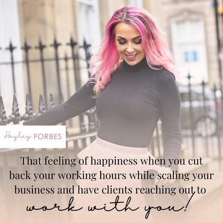 That feeling of happiness when you cut back your working hours while scaling your business and have 
