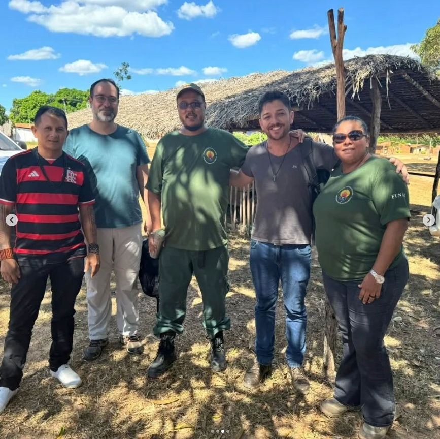 Visita para informar FUNAI sobre projeto de REDD+