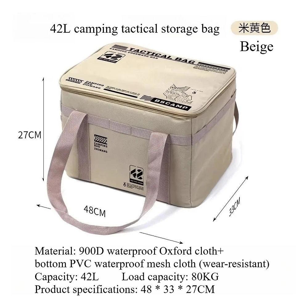 Thumbnail: Outdoor storage bag Large capacity folding storage box Picnic camping equipment 
