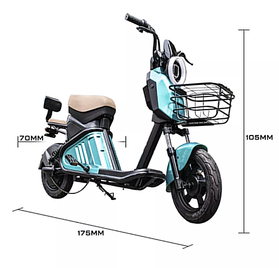 Miniatura: Bicicleta Elétrica WD-2 em 12x no cartão