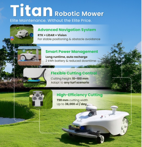 Discussion on two main methods of utilizing robotic mowers in commercial operations