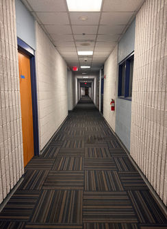 different office options, private office spaces, hallway 