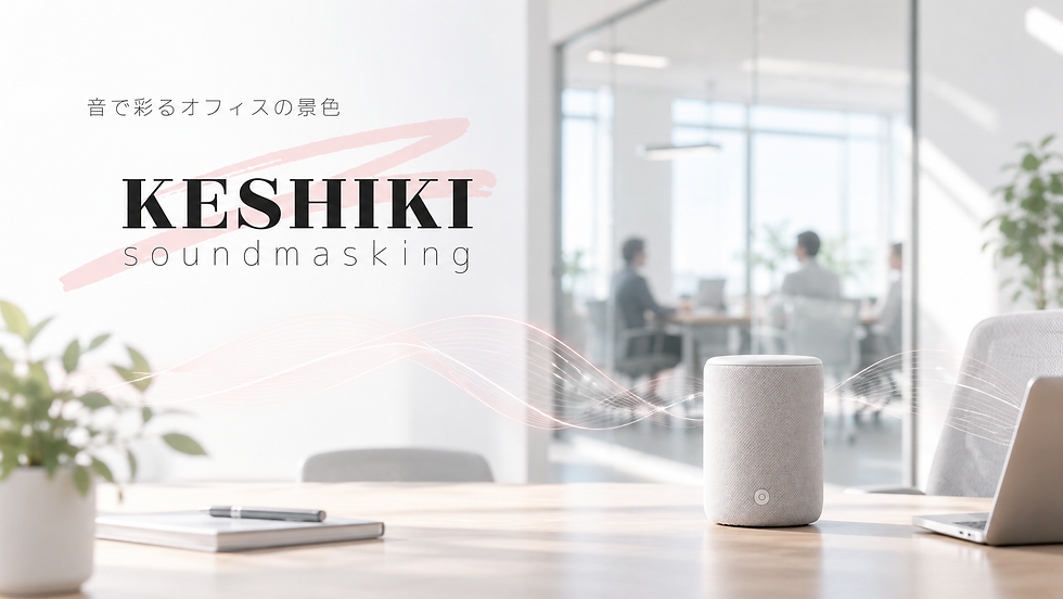 工事をせずにオフィスの音環境を整える|KESHIKI soundmaskingとは?