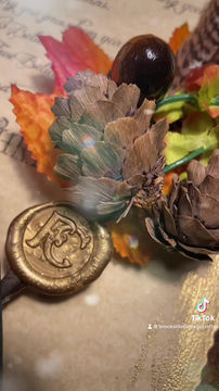 Thumbnail: Autumn Blaze Quill Feather Decoration