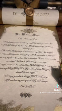 Thumbnail: Valentines, Wedding, 1st Anniversary, Announcement Luxury Scroll, Christening