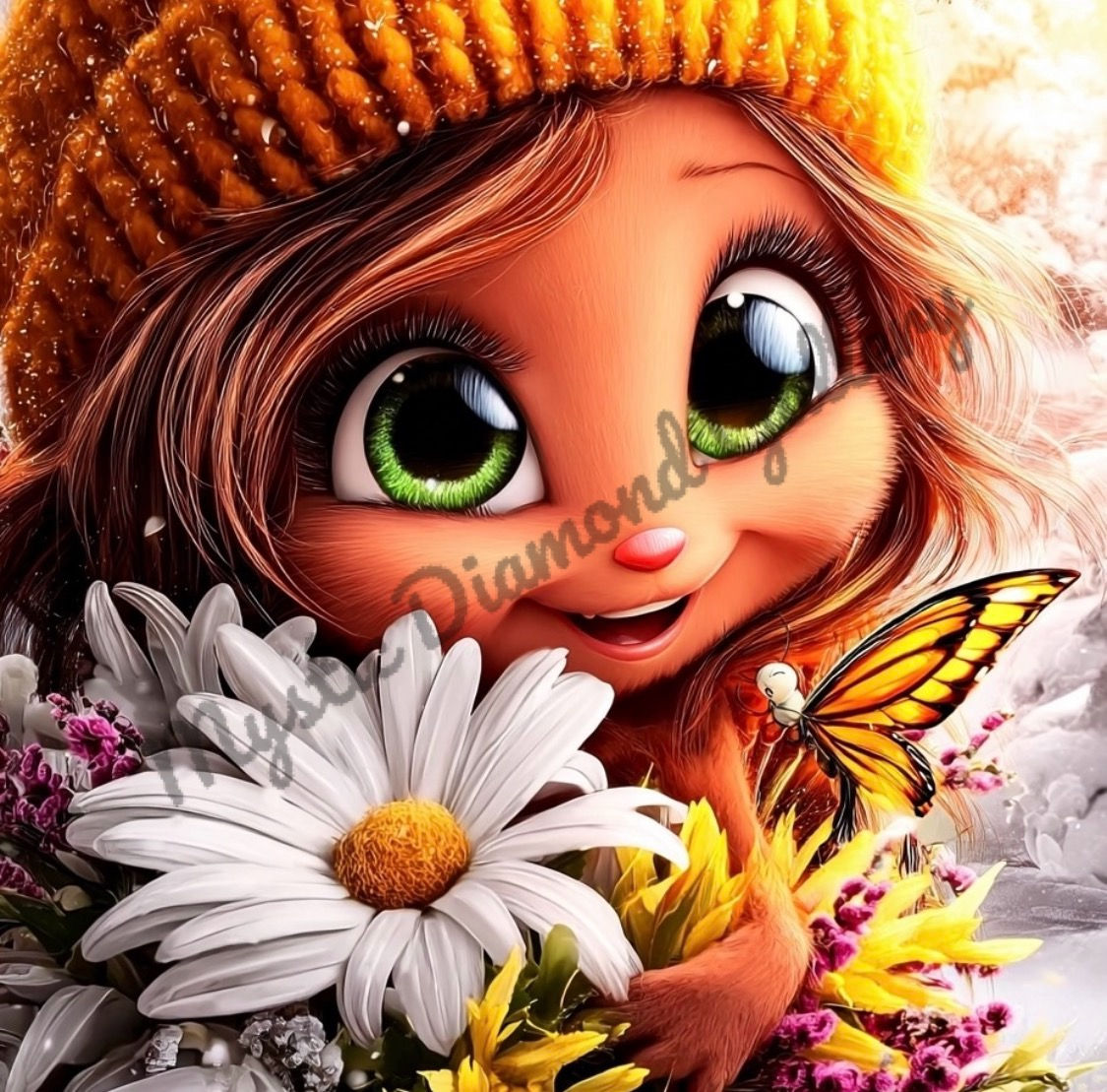 Butterfly Kiss - 50x50  by DPK