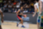 Adan Diggs brings the ball up the floor for Team USA at the U18 AmeriCup.