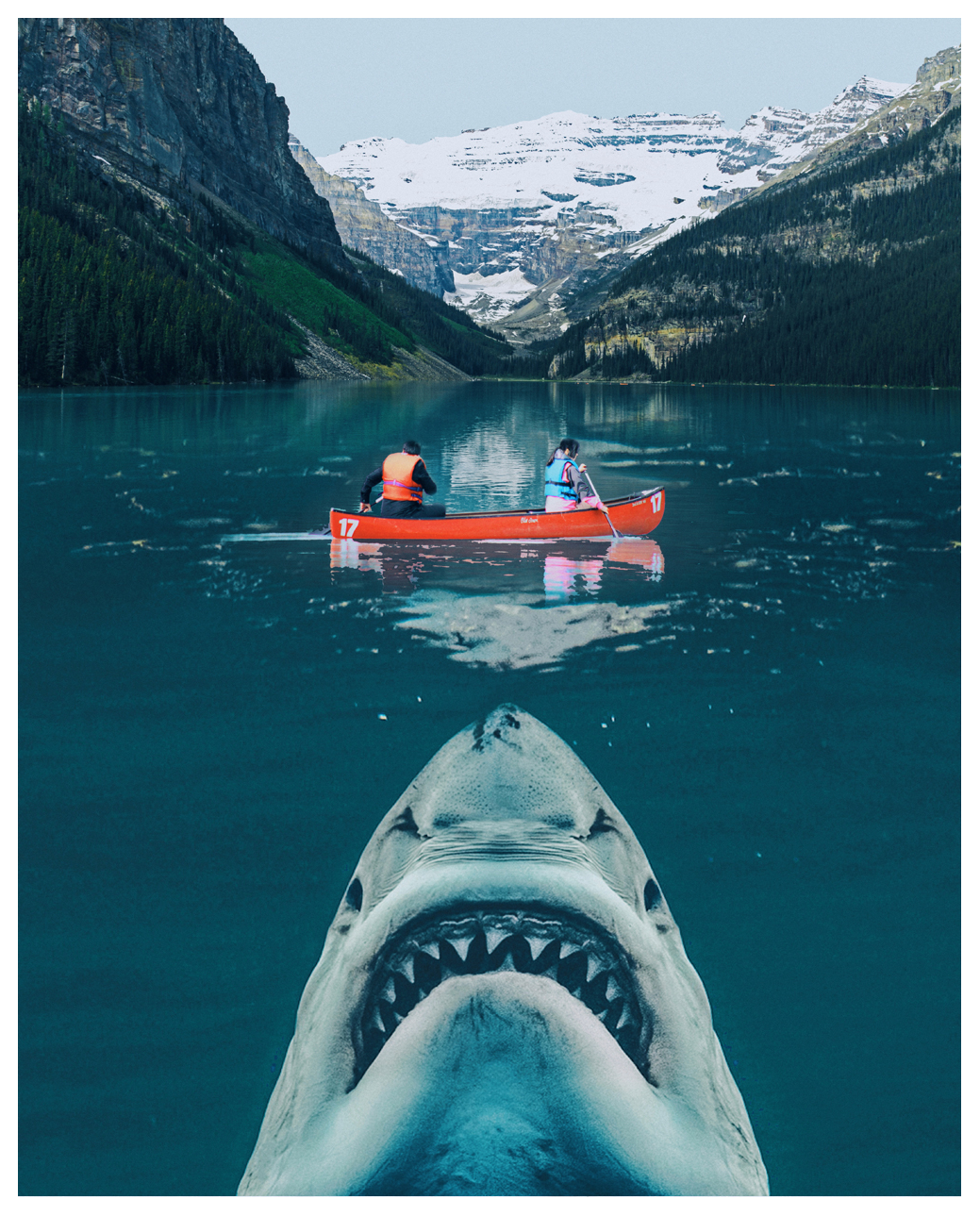 Shark at Lake Louise 8x10" Print