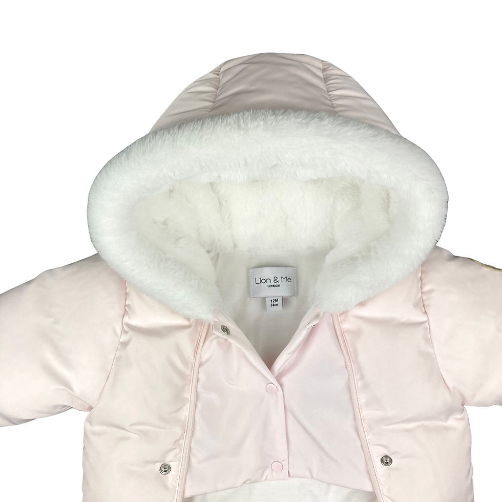 Thumbnail: Baby Pink Pram Suit With Liberty Floral Print