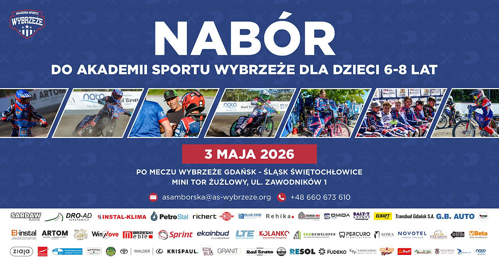 Nabór do AS Wybrzeże - gdańskiej szkółki mini żużlowej!