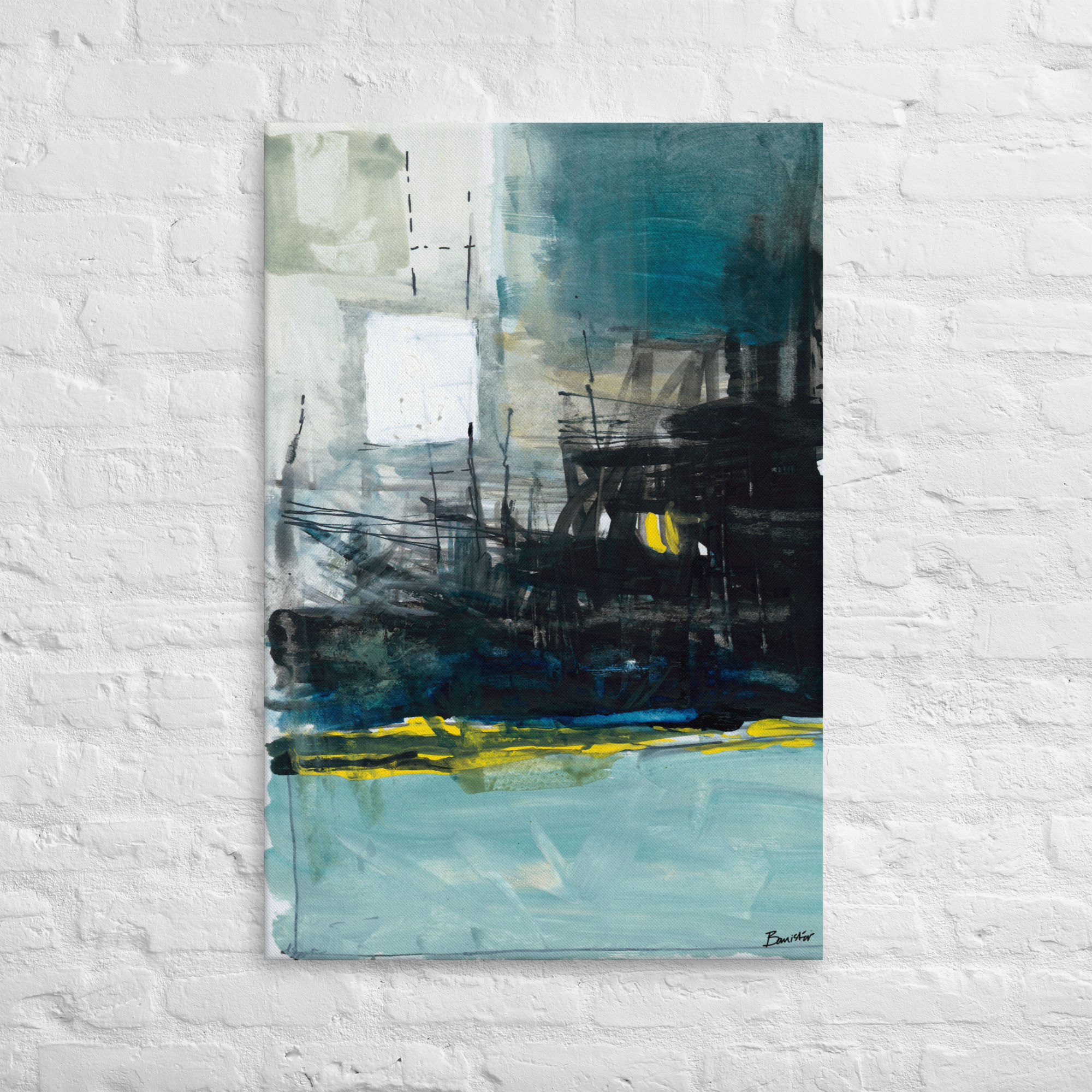 Riverside Factory - Canvas Print