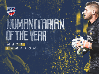 Matt Lampson named MLS Works Humanitarian of the Year for the third time