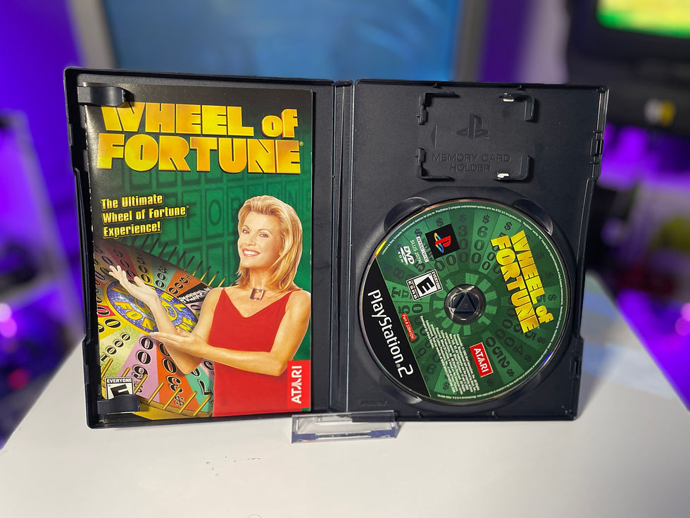 Thumbnail: Wheel of Fortune PS2 PlayStation 2 Case Manual and Disc