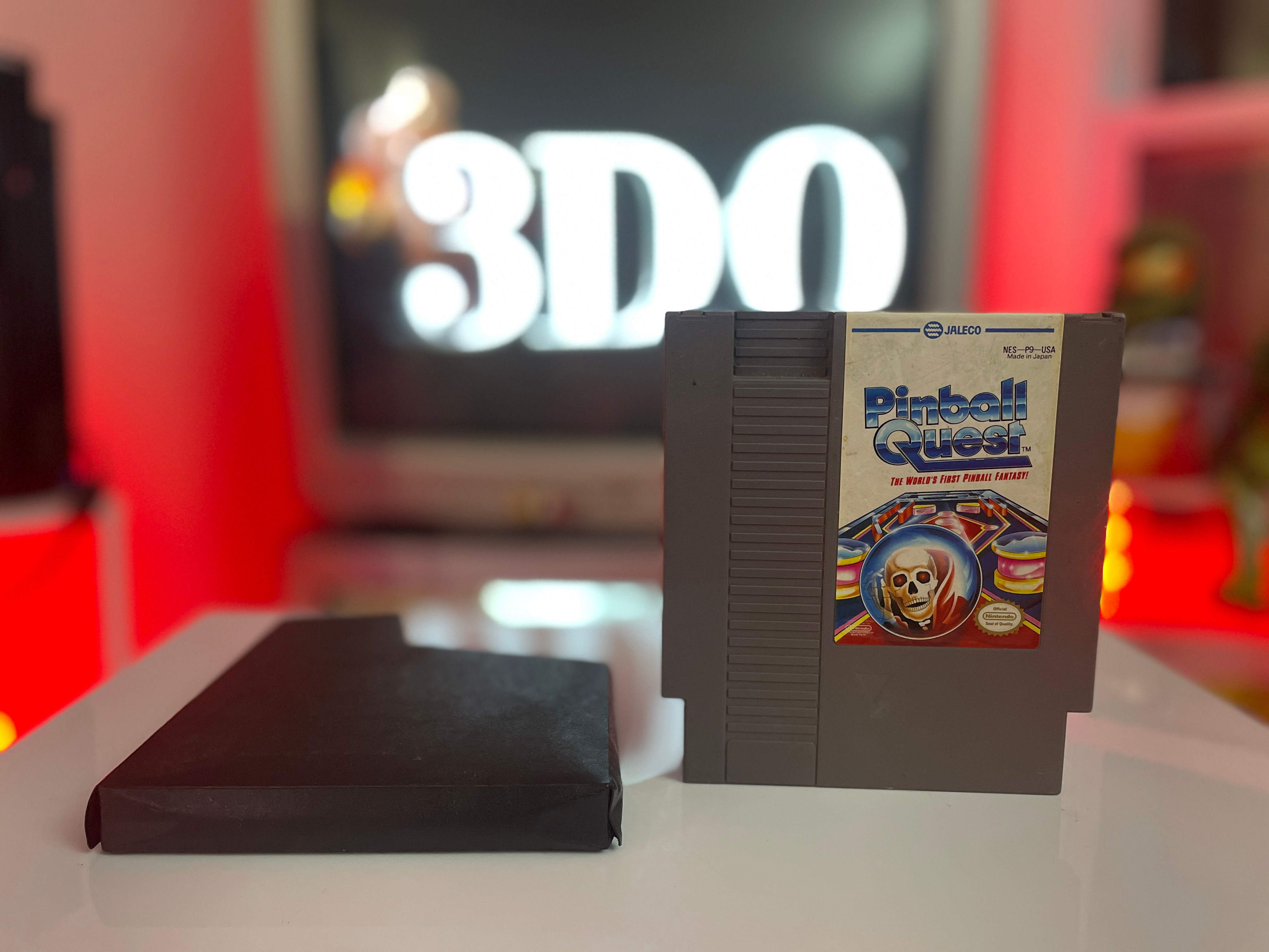 Pinball Quest (NES) – Cartridge with Sleeve