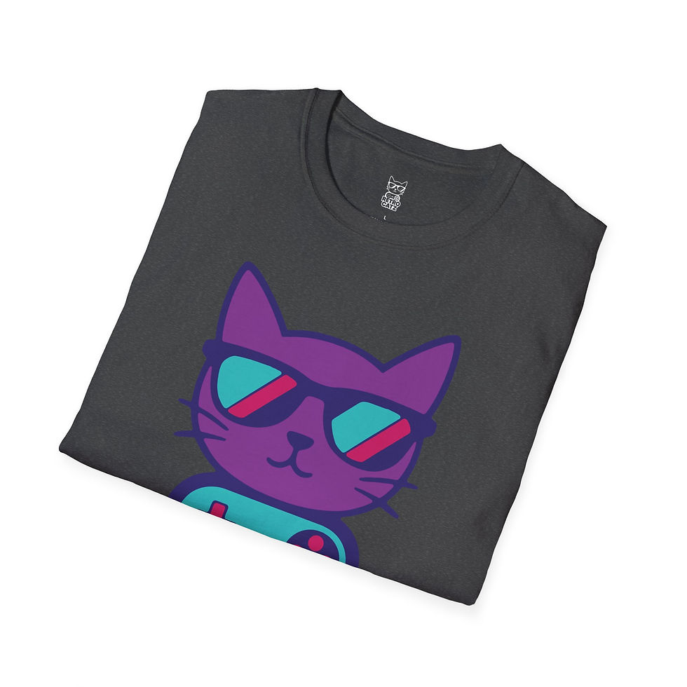 Thumbnail: Retro Catz Games logo on Black or Gray T-Shirt