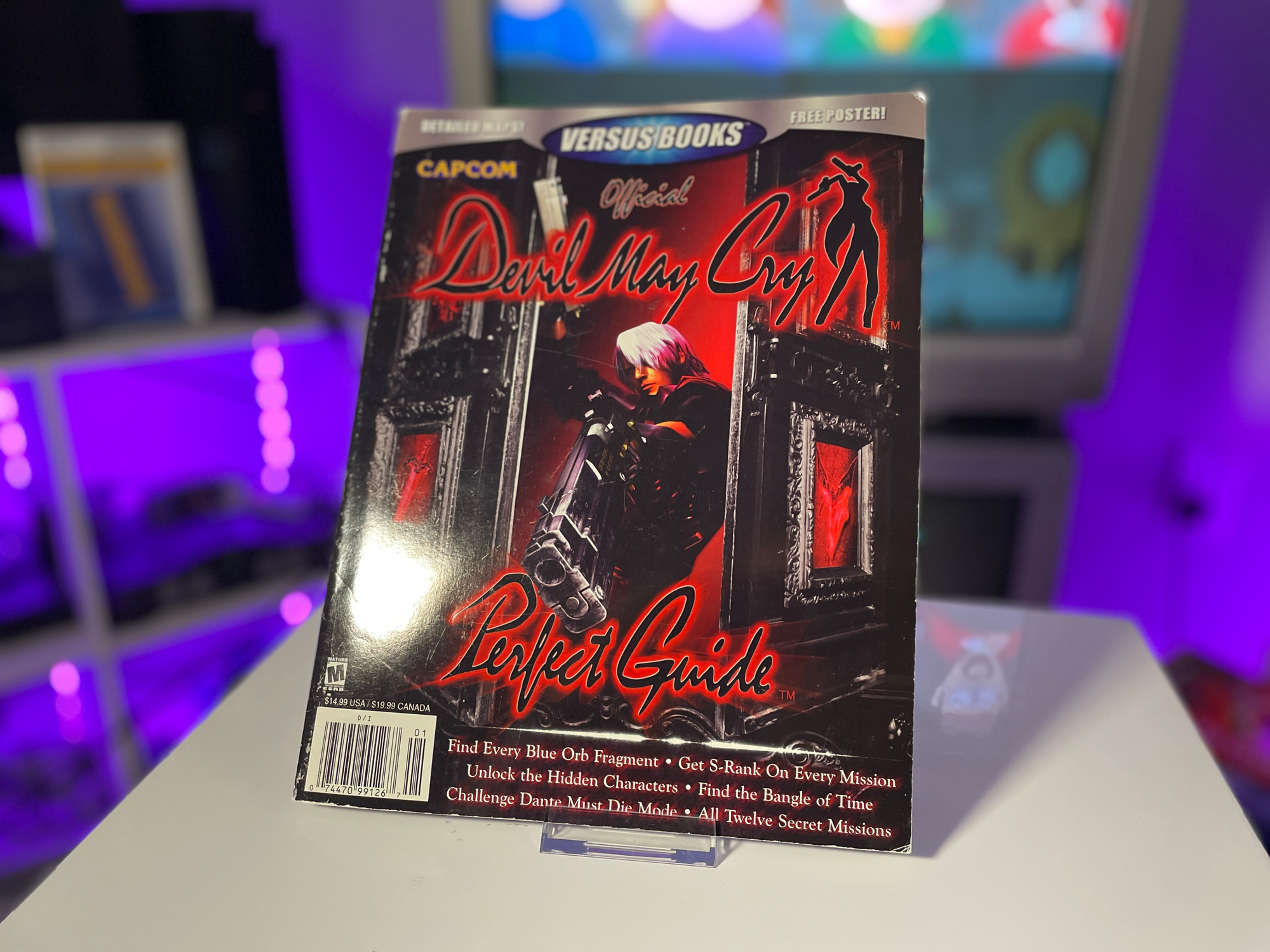 Devil May Cry Official Perfect Guide Versus Books with Poster
