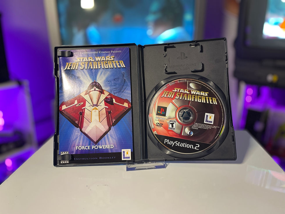 Thumbnail: Star Wars Jedi Starfighter PS2 PlayStation 2 Case Manual and Disc