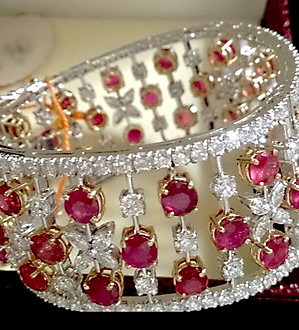 Ruby Diamond Cuff