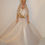 Thumbnail: Cream Cotton Foil Gown W/Glittery Cream and gold dot Cape