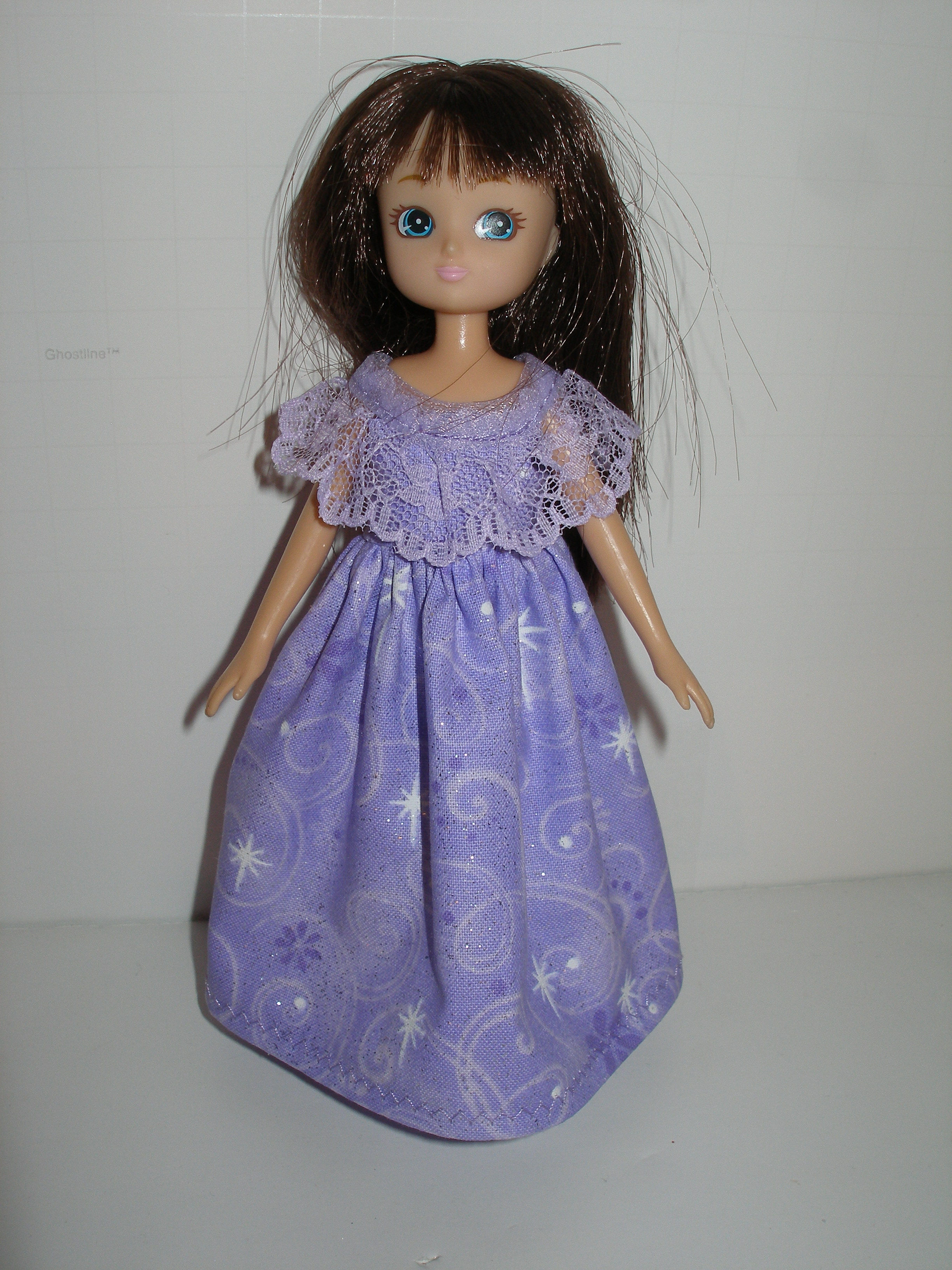 Lottie - Glittery Purple, Pink or Blue Gown