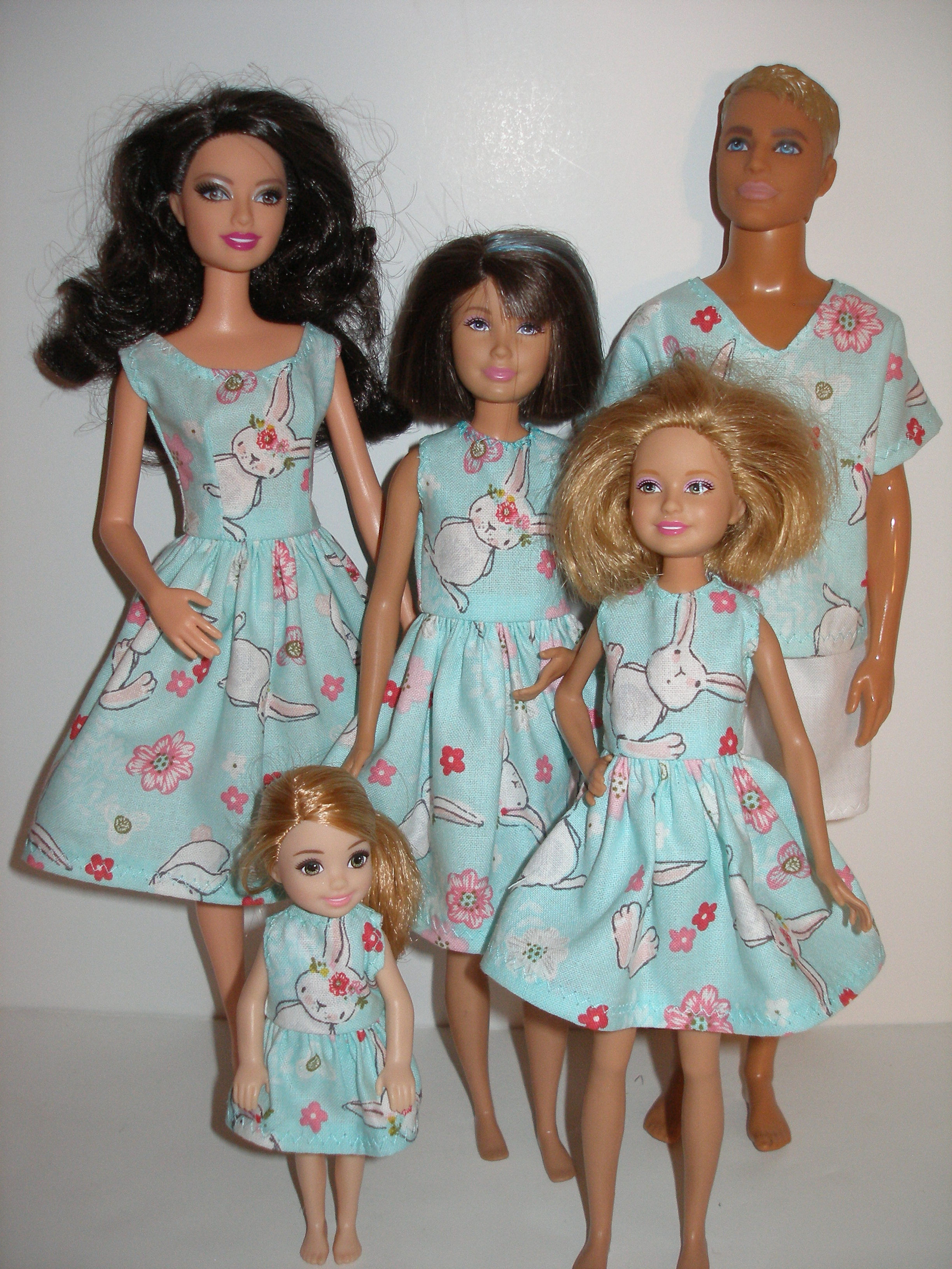 Blue and White Bunny Dress - Sister Set