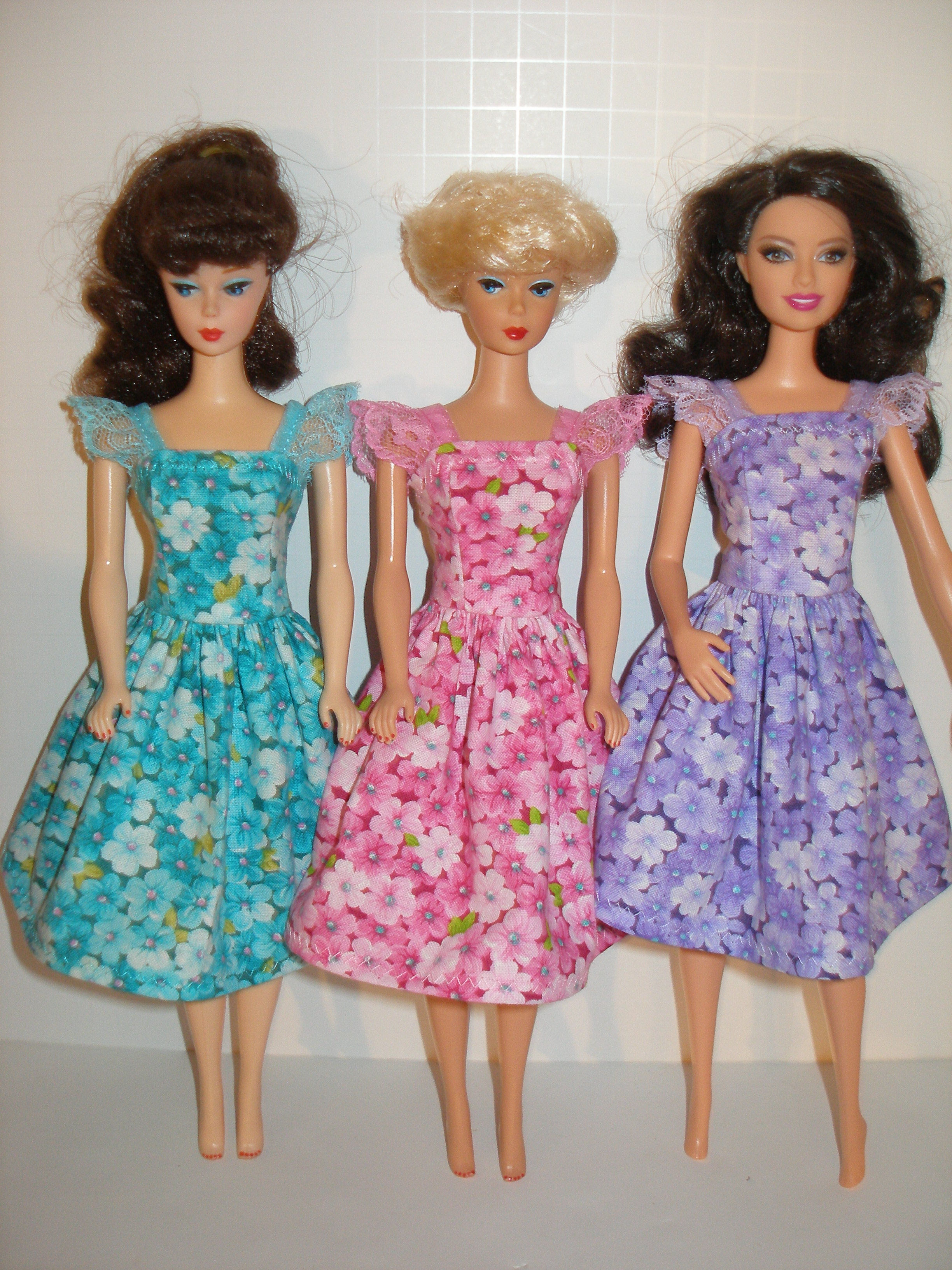 Spring Floral Dress with lace straps