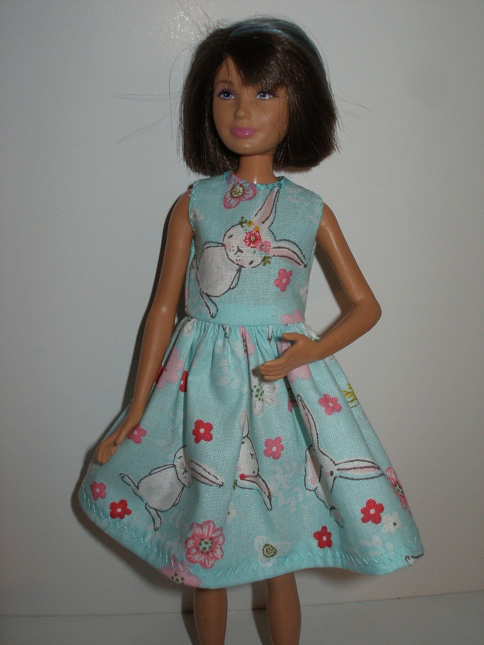 Thumbnail: Blue and White Bunny Dress - Sister Set