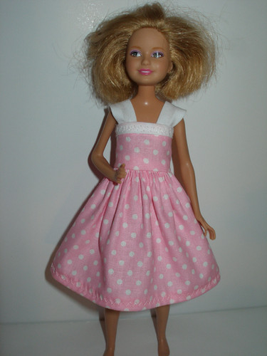 pink polka dot dress for 10 in doll Winx Club Bloom City Fashions 2012 Doll Pink Polka Dot Dress