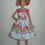 Thumbnail: Blue Hello Kitty & Rainbows Dress - More Doll Sizes