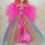 Thumbnail: Hot Pink Glitter Tulle Gown