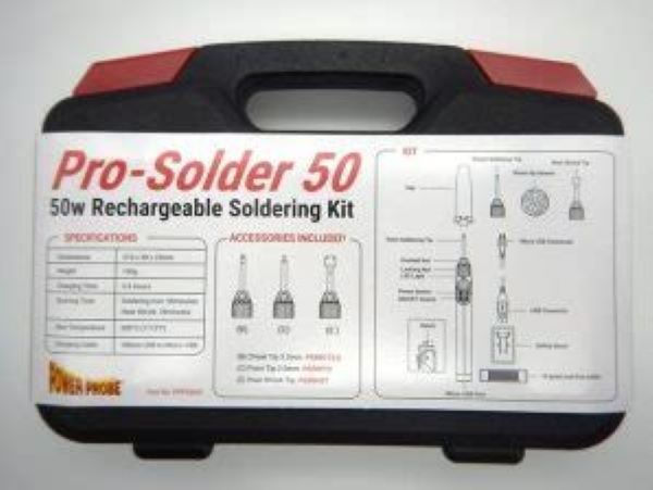 Thumbnail: Power Probe PPPS50W Pro-Solder 50 Soldering Kit with case
