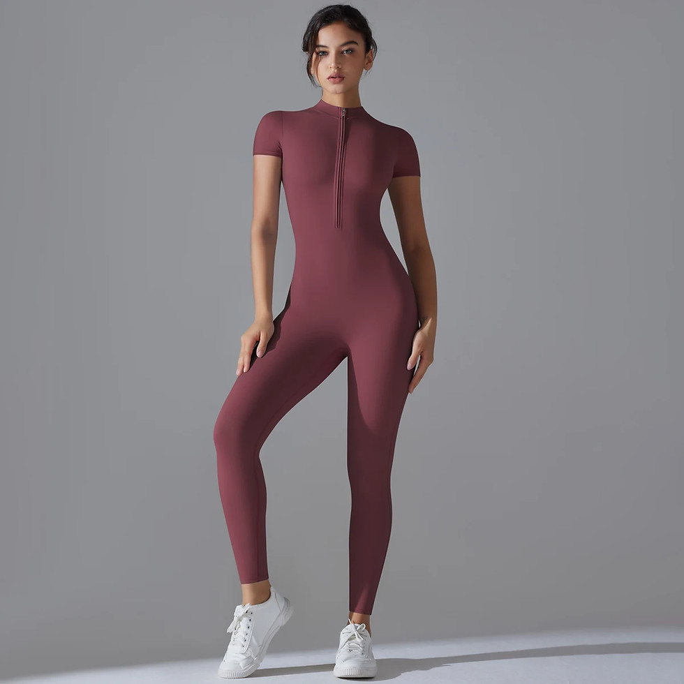 Thumbnail: Women Bodysuits Fitness Sports Bodysuit Yoga Suit  Breathable Quick Drying