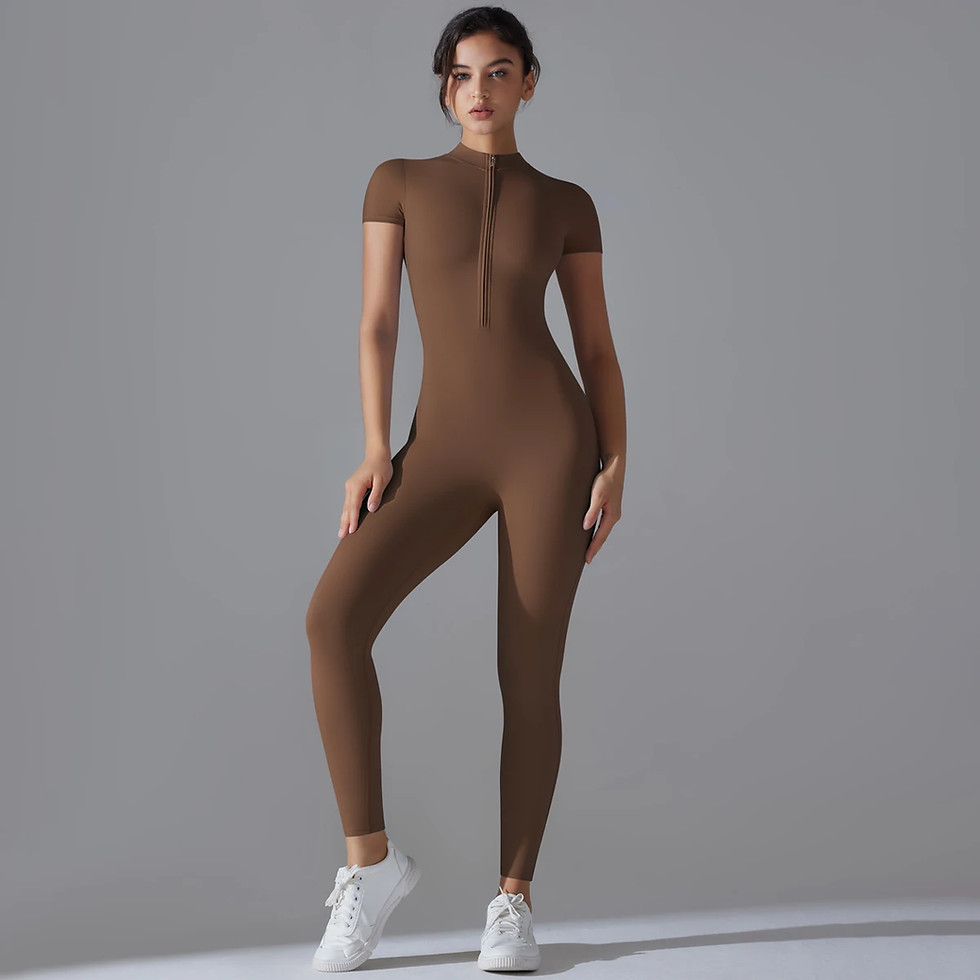 Thumbnail: Women Bodysuits Fitness Sports Bodysuit Yoga Suit  Breathable Quick Drying